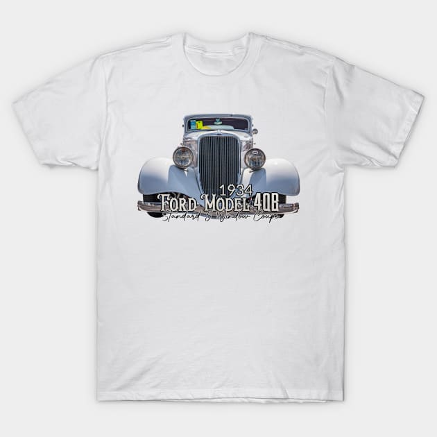 1934 Ford Model 40B Standard 5 Window Coupe T-Shirt by Gestalt Imagery